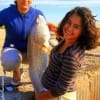 Mother and Daughter Mariana and Estephani Jacuinde of Houston beach landed this HUGE 39 inch Bull Red they caught on mullet