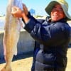 Nam Ton of Houston nabbed this nice 32 inch Tagger Bull red fron the surf on croaker