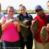 The Rat Pack Krewe of Cypress TX caught these nice flounder and trout on shrimp