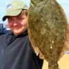 Vidor TX angler Cameron Young caught this nice flounder on a finger mullet