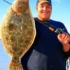 Houston angler Payton Nelson fished a Berkley Shrimp for this nice 20 inch doormat flounder