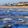 Surf angler fishing the Gulf for whiting