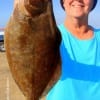 Wilma Rosselot of Celeste TX caught this nice flounder on shrimp