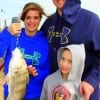 Active Duty Coast Guardsman Eric Robertson spent time with his family- Ethan and Alyssa with Alyssa catching this nice drum on shrimp