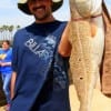 Jesus Gonzalez of Sugar Land TX caught and released this nice 32 inch red on shrimp