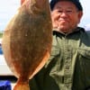 Manual Calderon of FT Worth TX landed this nice flounder on shrimp