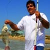 Profilo Miranda of Houston surf fished for this keeper drum on shrimp
