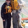 Father and Daughter- Doe and Mike Dlata of Houston canoed the surf at Rollover to catch these nice specks