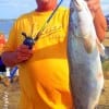 Felix Barker of Koontze TX fished a soft plastic to nab this 28inch- 8.4 lb gator-speck