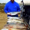 Mont Belvieu angler Gary Fruge fished the night-shift with Hogan-Rs to catch these nice specks and reds