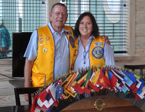 Incoming President Rob Byus with outgoing President Georgia Osten