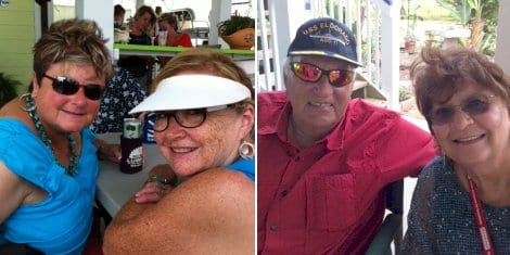 Eve Bradford and Esther Sarabia; Mac and Brenda McDonald