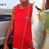Fishing Berkely Gulp on the early morning incoming Henri Fontenot of Rollover managed to nab this nice 25 inch Gator-Speck