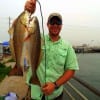 Anahuac TX angler Corey Broadway nabbed these two nice slot reds while fishing live shrimp