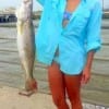 Brook Hall of Cedar Park TX fished a finger mullet to nab this fine 5.12 lb speck