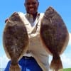 Missouri City angler Charles Brown took these two nice flounder while fishng finger mullet