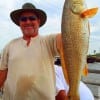 Ted Beaty of Odessa TX nabbed this nice 23inch slot red he took on live shad