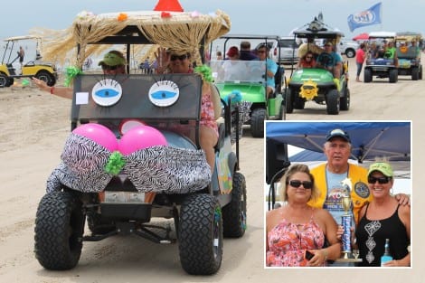 Third Place-Best Decorated Golf Cart, Donna Welsey