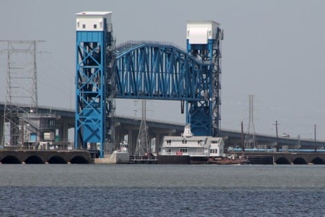 Under the trestle...