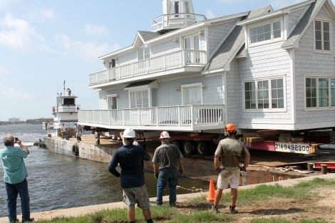 It is on the barge