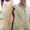 Chris Belt of Texarkana ARK took this nice 27inch slot red while fishing a finger mulllet