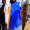 Dexter Forney of Missouri City TX landed these nice slot reds on finger mullet
