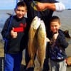Gustazo Meza and familia of Galveston TX tethered up this nice slot limit of reds on finger mullet