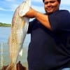 Houston angler Chris Jefferson took this nice 38inch tagger bull red he caught on shrimp