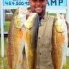 Houston angler Eric Morrison nabbed these 3 nice slot reds while fishing Miss Nancy's finger mullet