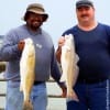 Malcom Thomas of Willis and Mark Tallis of Spring TX took these nice slot reds -BACK TO BACK-on shrimp