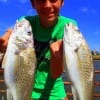 Ft. Worth angler Jacob Schultz took these bull croaker on live shrimp