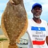 Louis Jones of Houston fished a finger mullet or this nice flounder