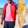 Stephen Shed of Webster TX fished shrimp to catch this nice slot red