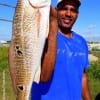 This 27inch slot red hit Houston angler Melvin Riles live shrimp