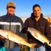 Night-Shifter Anglers Billy Ralph and Tom Florez of Spring TX fished the 11PM hour with live shrimp for these nice slot reds