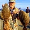 James Fontenot of Alvin TX worked Berkley Gulp on the eary AM outgoing to catch these 20 and 21inch flounder