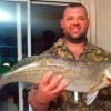 Houston Firefighter Gary Fruge with his 8-plus pound speck