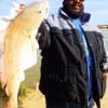 Marque Washington of Houston fished with a finger mullet to take this nice slot red