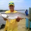 Brad Kirksey of Crosby caught and released this 27inch gator-speck he took on soft plastic