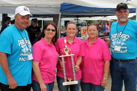 First Place-Ribs, Lady Croc O' Dogs, Brandy German-Captain