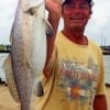 Briarcliff TX angler Stuart Yates fished live shad to nab this nice 26inch gator-speck