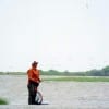 Rollover Bay Wader works the tide line for flounder