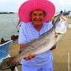 Rollover angler Neoma (fish catchin) Smith shows off her 25inch gator-speck she caught on live croaker