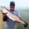 Rollover angler Reggie Stevenson fished a fire tiger assassin to fetch this 28inch- 8.5 lb gator-speck