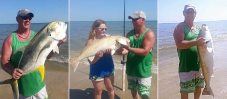 Gary Johnson says, "Awesome day of fishing May 3rd, 2015 in the Crystal Beach surf." 