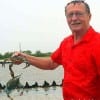 Crabbers and crabs on a rainy, windy day