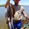 Crystal Beach angler Doug Kedro fished gulp and T-28s for these nice flounder and trout