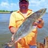 Former Marine Kris Rosinkoetter of Galveston fished live croaker to nab this 25.5inch- 6.5 lb gator-speck- OORA!!