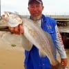 Santa Fe TX angler Charles'Neal latched on to this nice chunk of a speck fishing a T-28