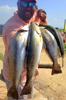 Eric Hook Lip Morrison of Houston took these healthy specks Wednesday Evening